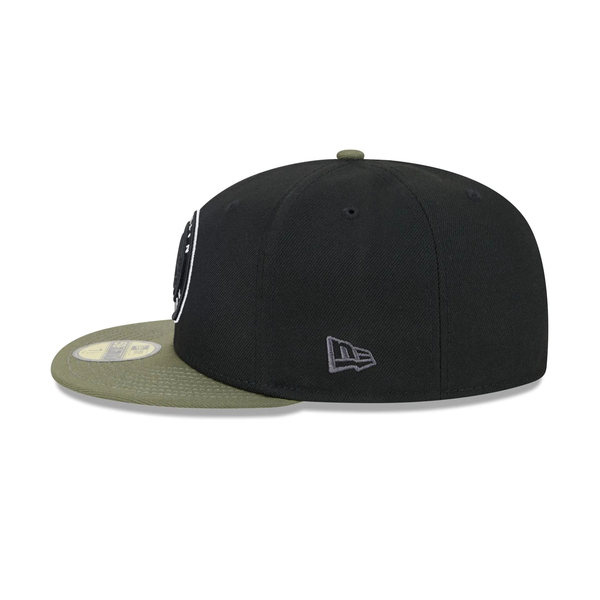Brooklyn Nets Olive Visor 59FIFTY Fitted Hat sold by New Era product image thumbnail 5