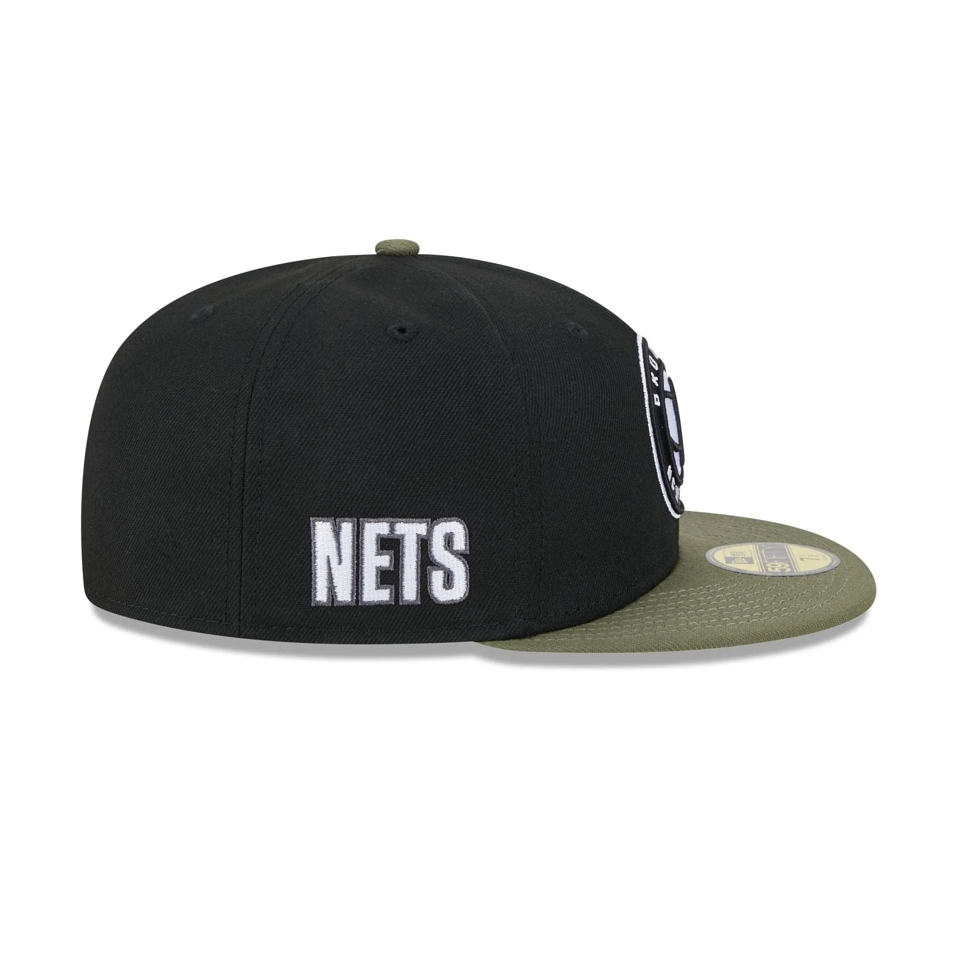 Brooklyn Nets Olive Visor 59FIFTY Fitted Hat sold by New Era product image thumbnail 4