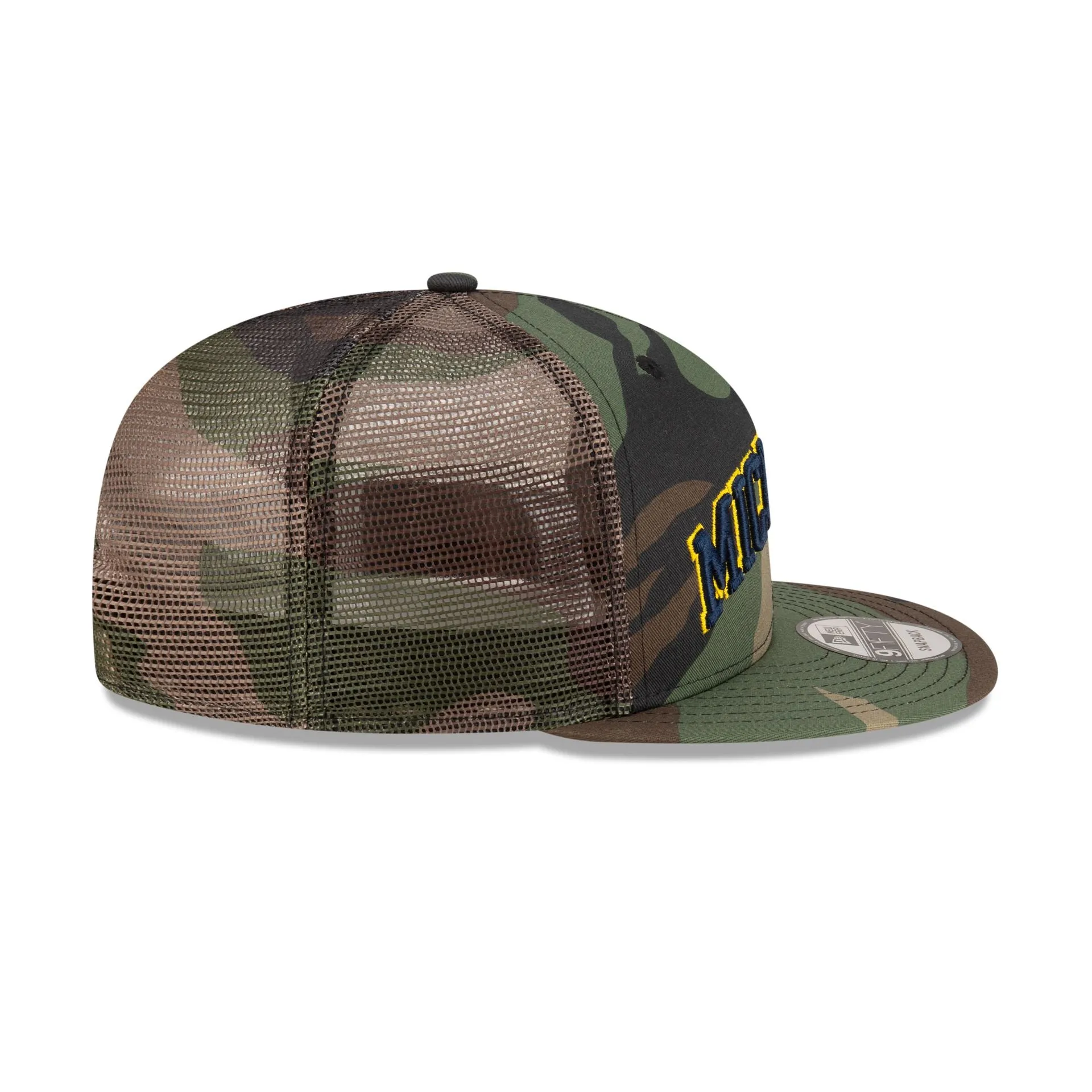 Michigan Wolverines Camo 9FIFTY Trucker Hat sold by New Era product image thumbnail 5