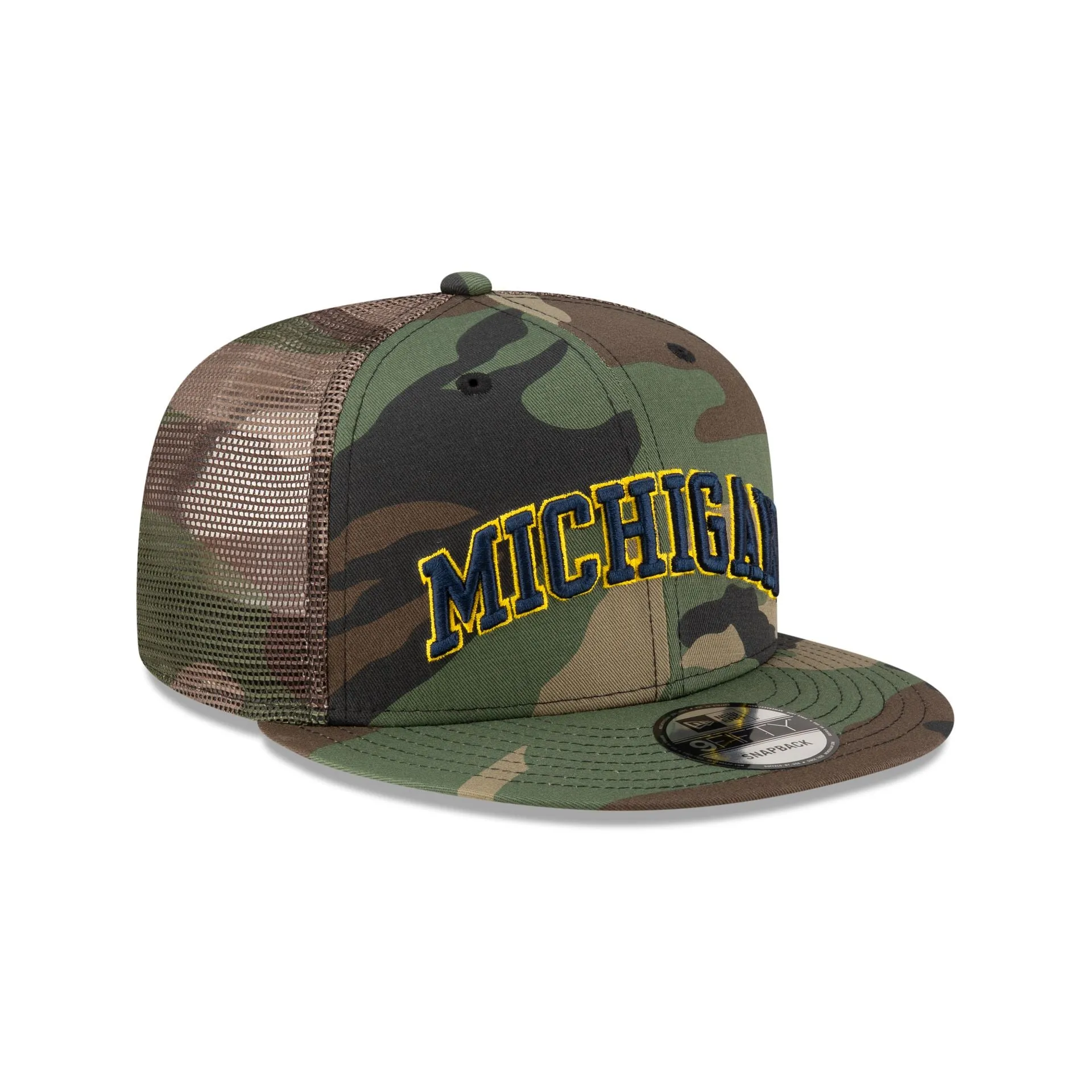 Michigan Wolverines Camo 9FIFTY Trucker Hat sold by New Era product image thumbnail 3