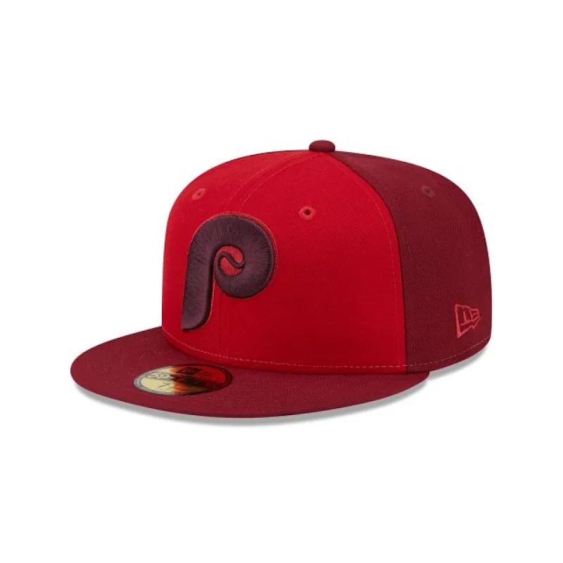 Philadelphia Phillies Tri-Tone Team 59FIFTY Fitted Hat sold by New Era