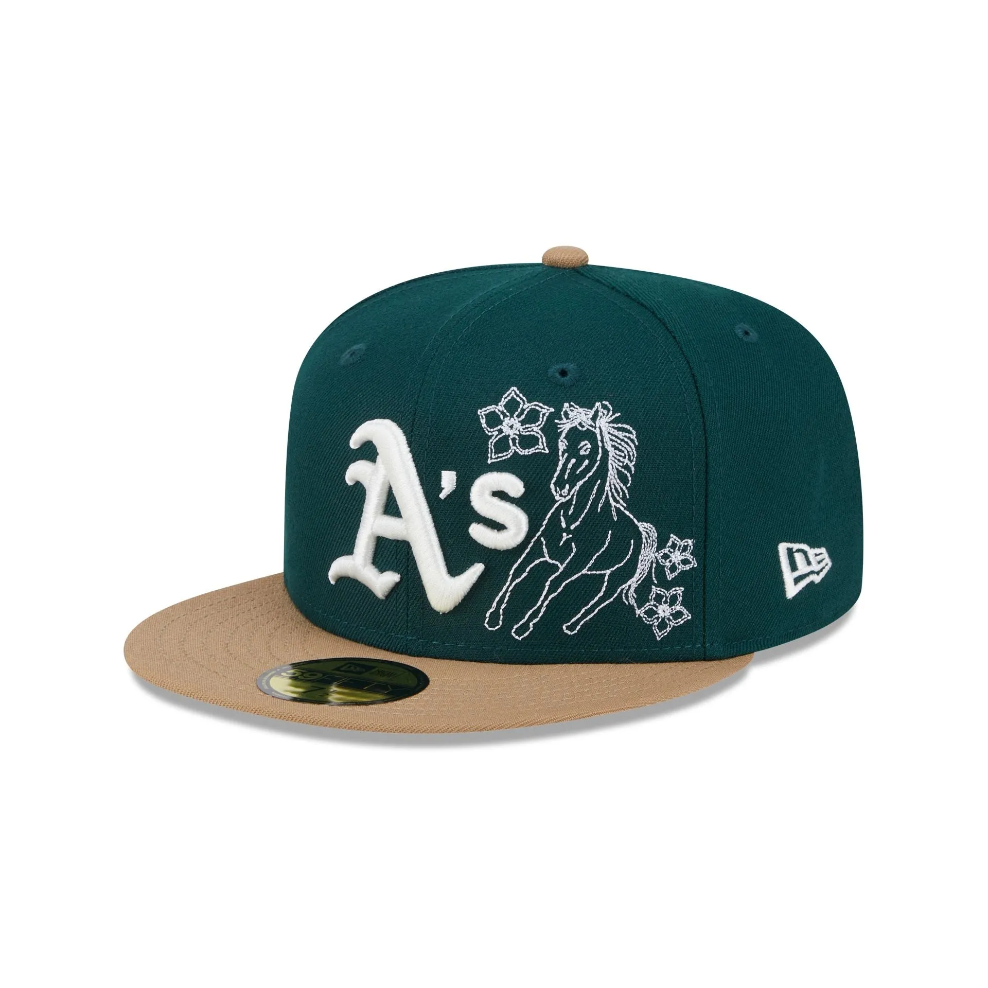 Oakland Athletics Western Khaki 59FIFTY Fitted Hat sold by New Era product image thumbnail 3