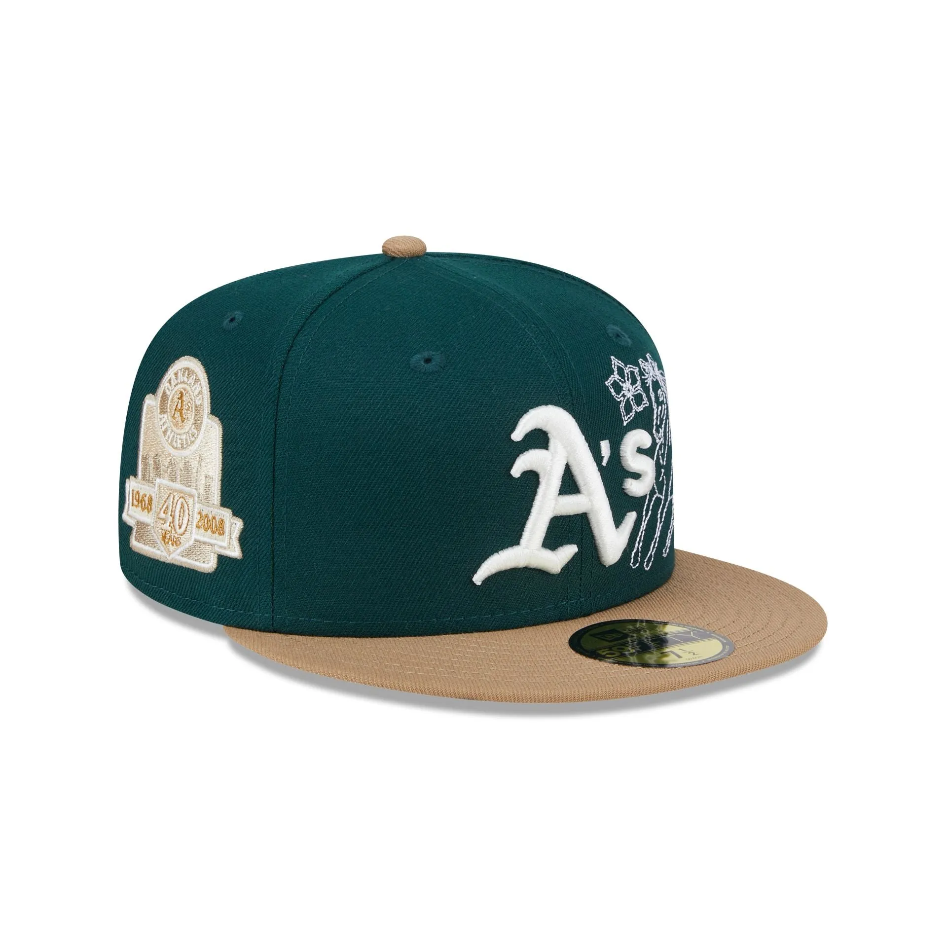 Oakland Athletics Western Khaki 59FIFTY Fitted Hat sold by New Era
