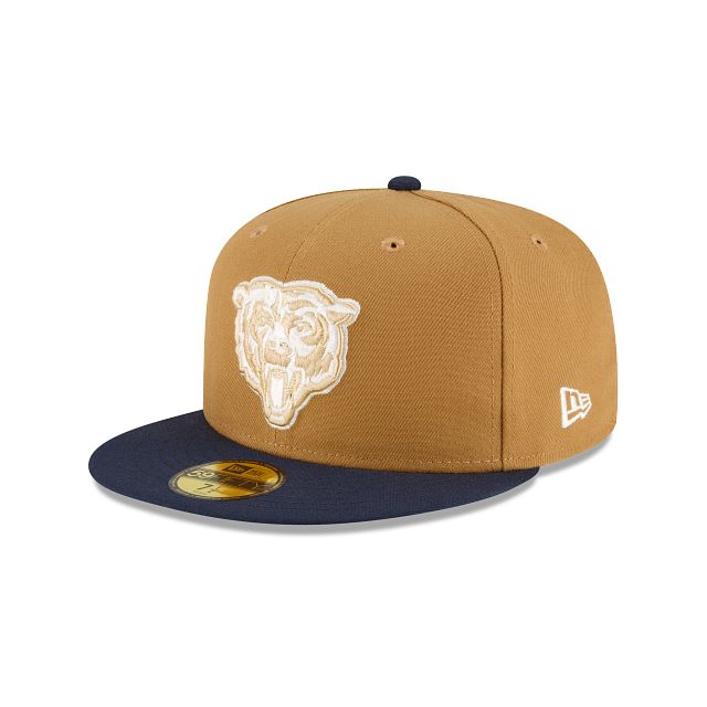 Chicago Bears Ivory Wheat 59FIFTY Fitted Hat sold by New Era product image thumbnail 3