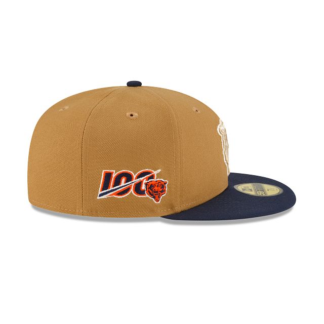 Chicago Bears Ivory Wheat 59FIFTY Fitted Hat sold by New Era product image thumbnail 4