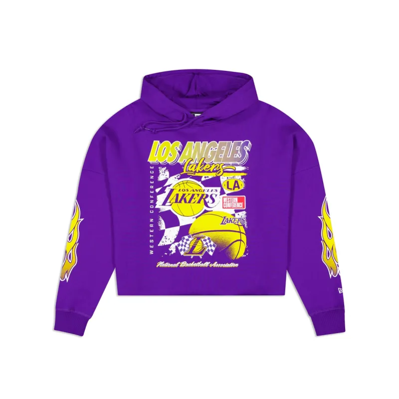 Los Angeles Lakers 2024 Rally Drive Women's Hoodie sold by New Era