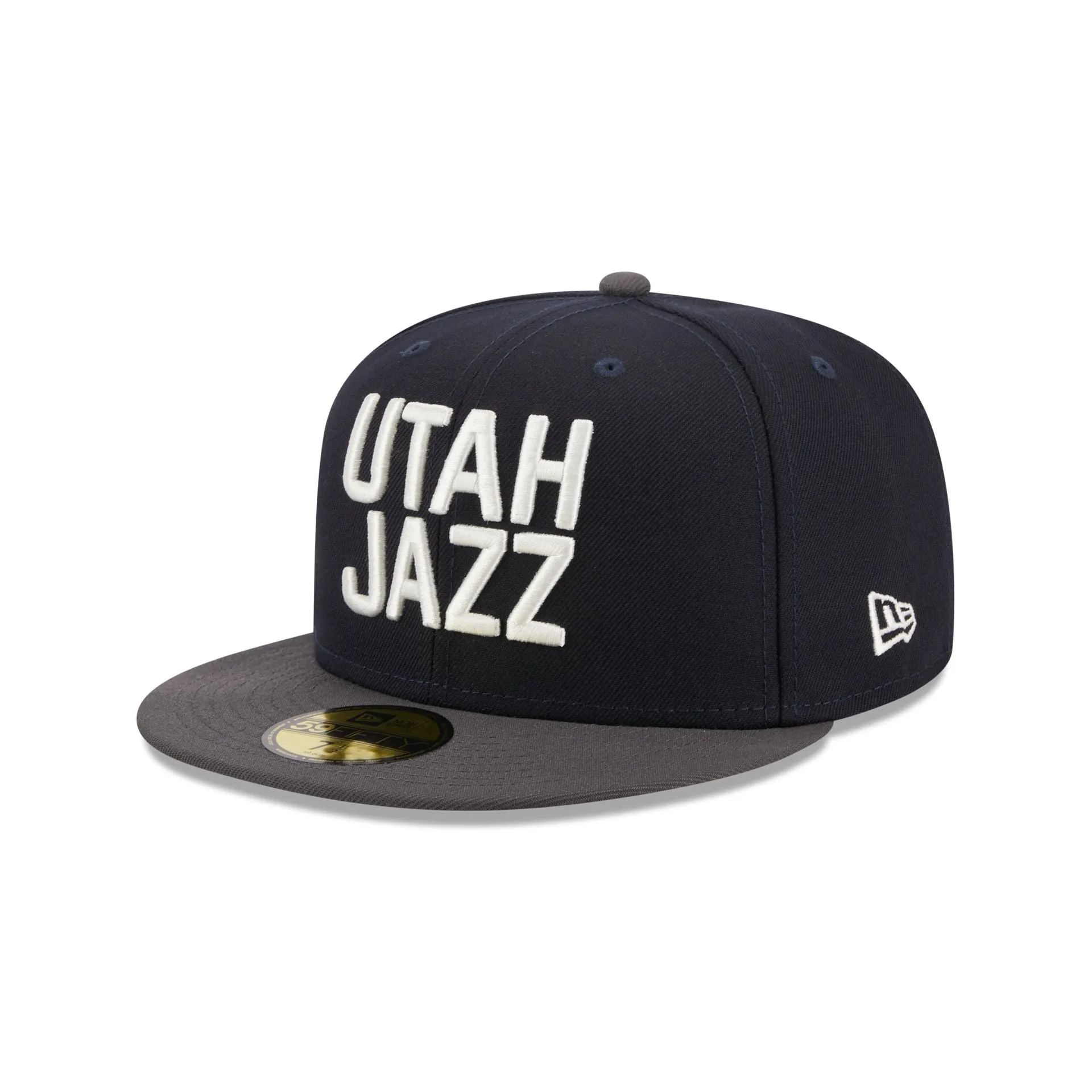 Utah Jazz Navy Crown 59FIFTY Fitted Hat sold by New Era
