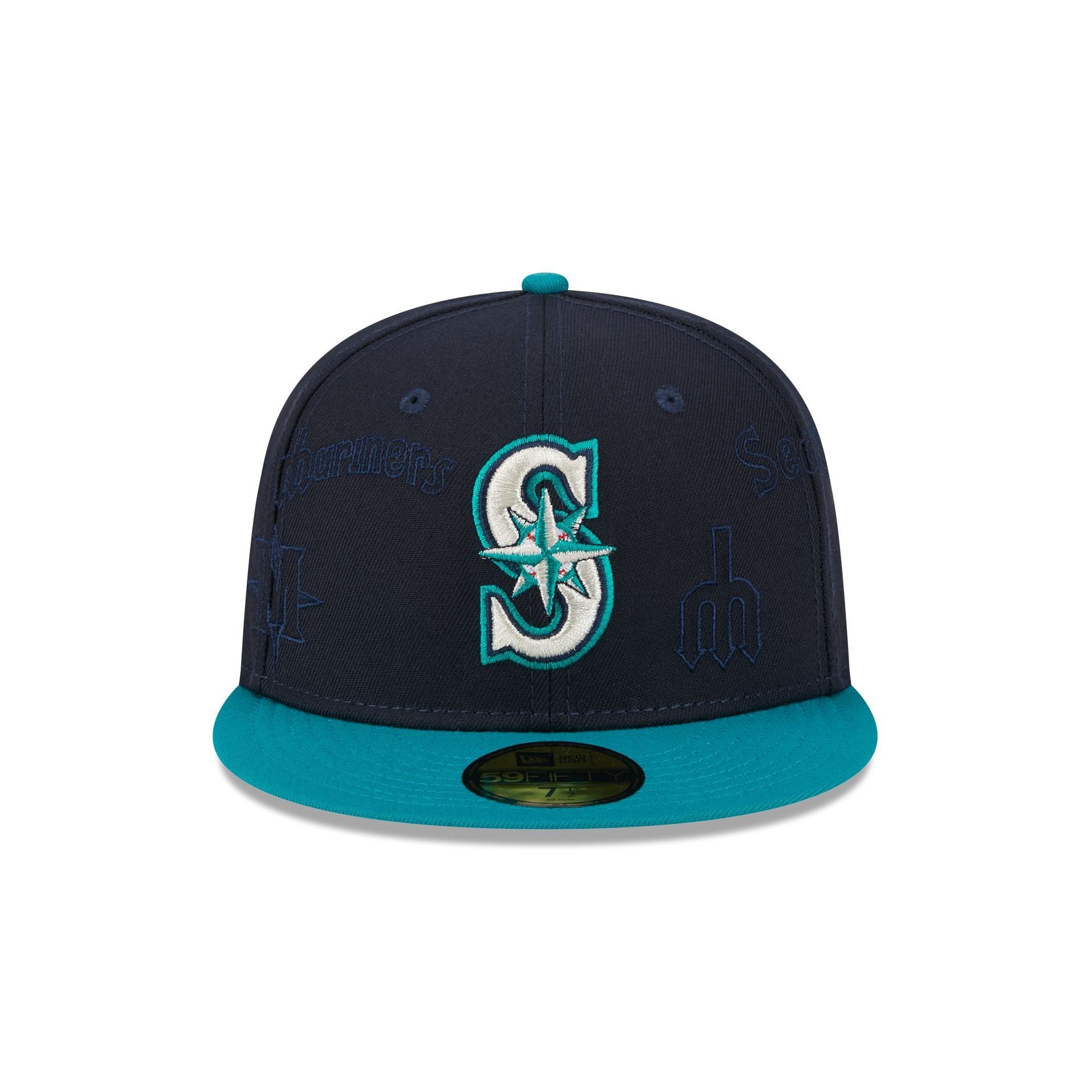 Seattle Mariners Multi Logo 59FIFTY Fitted Hat sold by New Era product image thumbnail 2