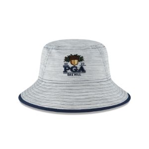 2023 PGA Championship Oak Hill Gray Stretch Bucket Hat sold by New Era