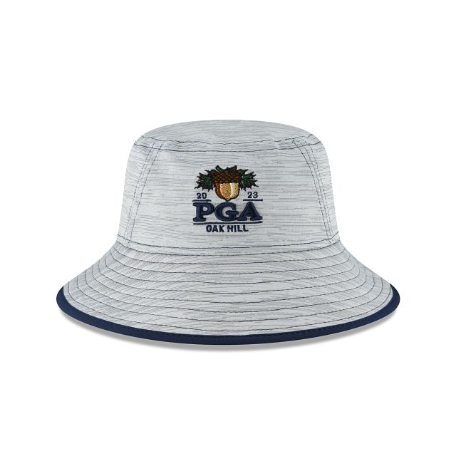2023 PGA Championship Oak Hill Gray Stretch Bucket Hat sold by New Era product image thumbnail 2