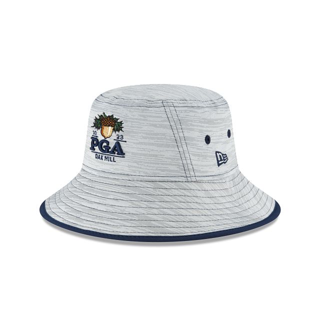 2023 PGA Championship Oak Hill Gray Stretch Bucket Hat sold by New Era