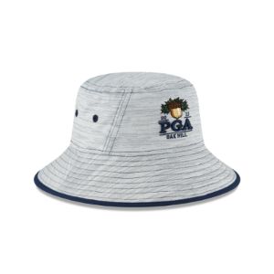2023 PGA Championship Oak Hill Gray Stretch Bucket Hat sold by New Era