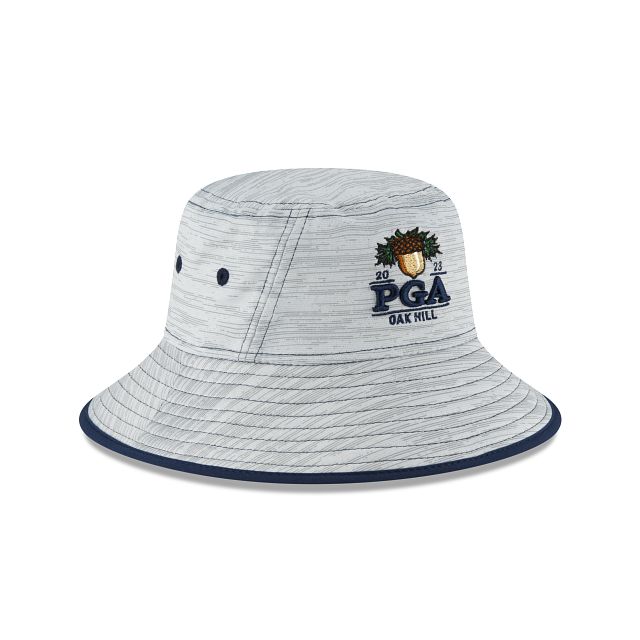 2023 PGA Championship Oak Hill Gray Stretch Bucket Hat sold by New Era product image thumbnail 3