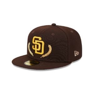 San Diego Padres Gold Leaf 59FIFTY Fitted Hat sold by New Era