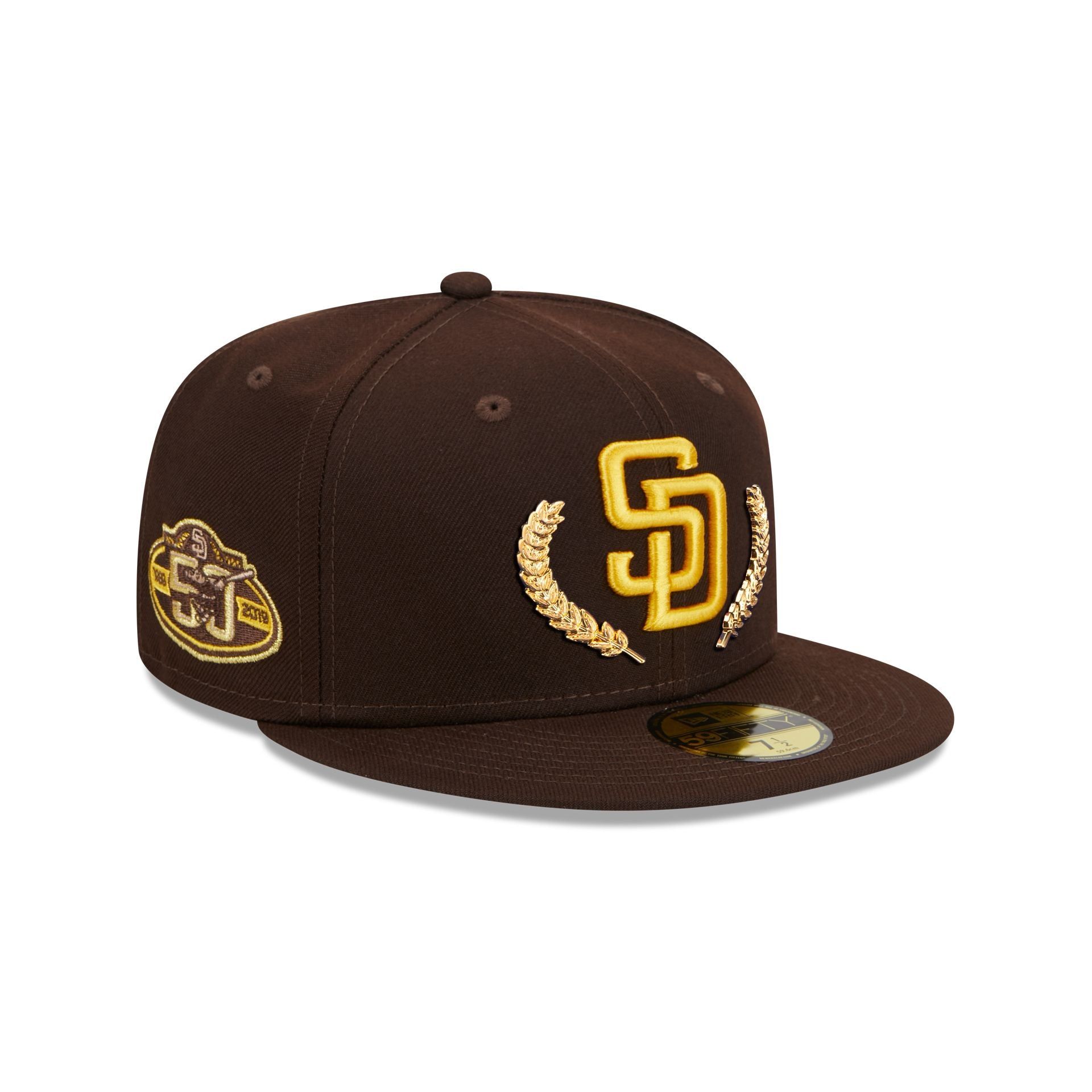 San Diego Padres Gold Leaf 59FIFTY Fitted Hat sold by New Era