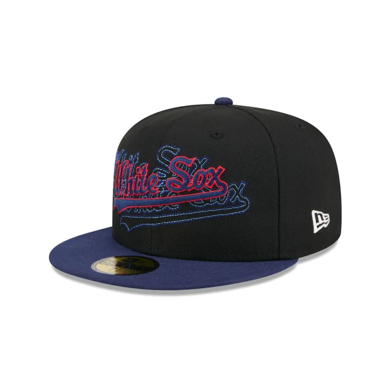 Chicago White Sox Shadow Stitch 59FIFTY Fitted Hat sold by New Era