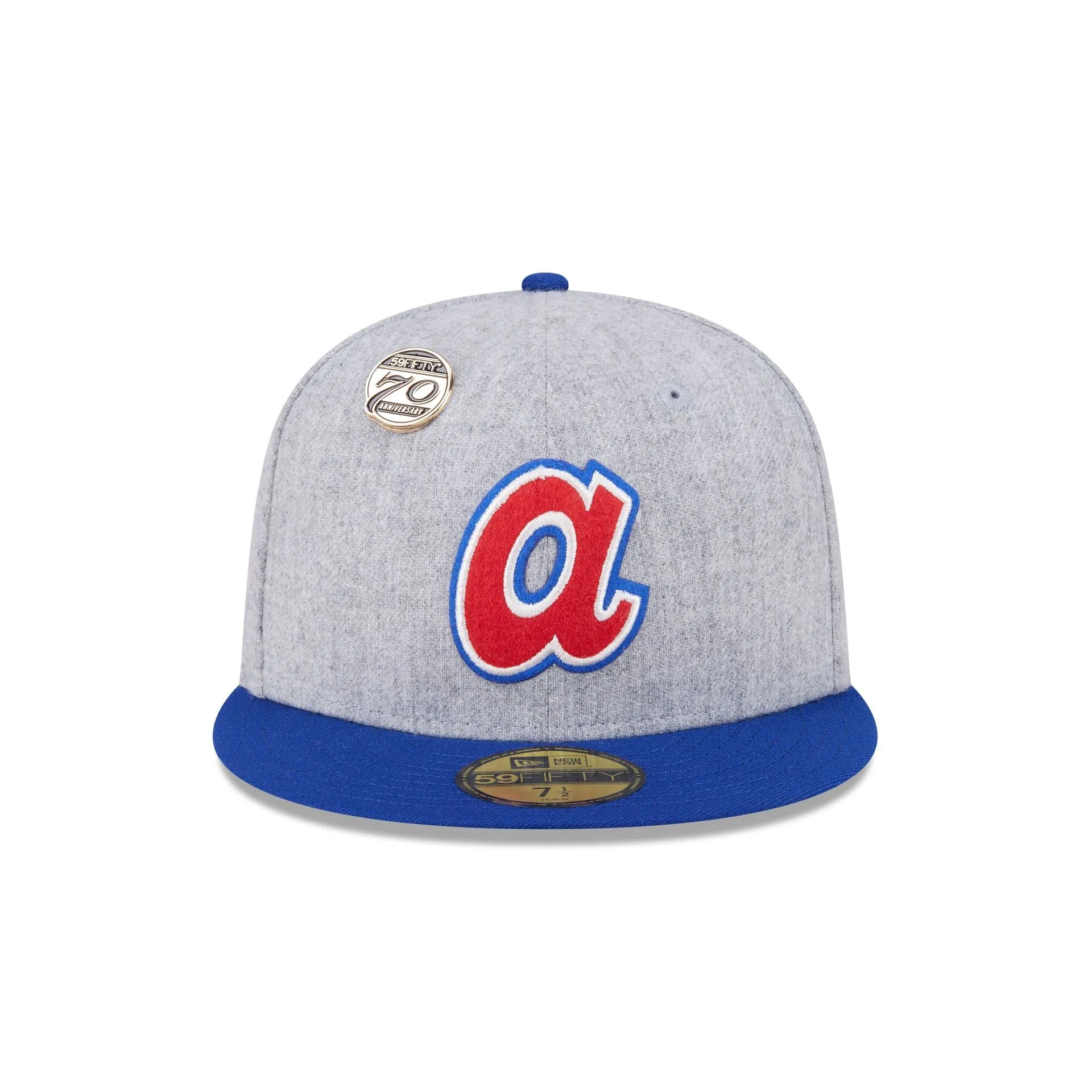 Atlanta Braves 70th Anniversary Gray 59FIFTY Fitted Hat sold by New Era product image thumbnail 2