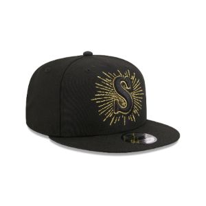 Seattle Mariners Metallic Logo 9FIFTY Snapback Hat sold by New Era