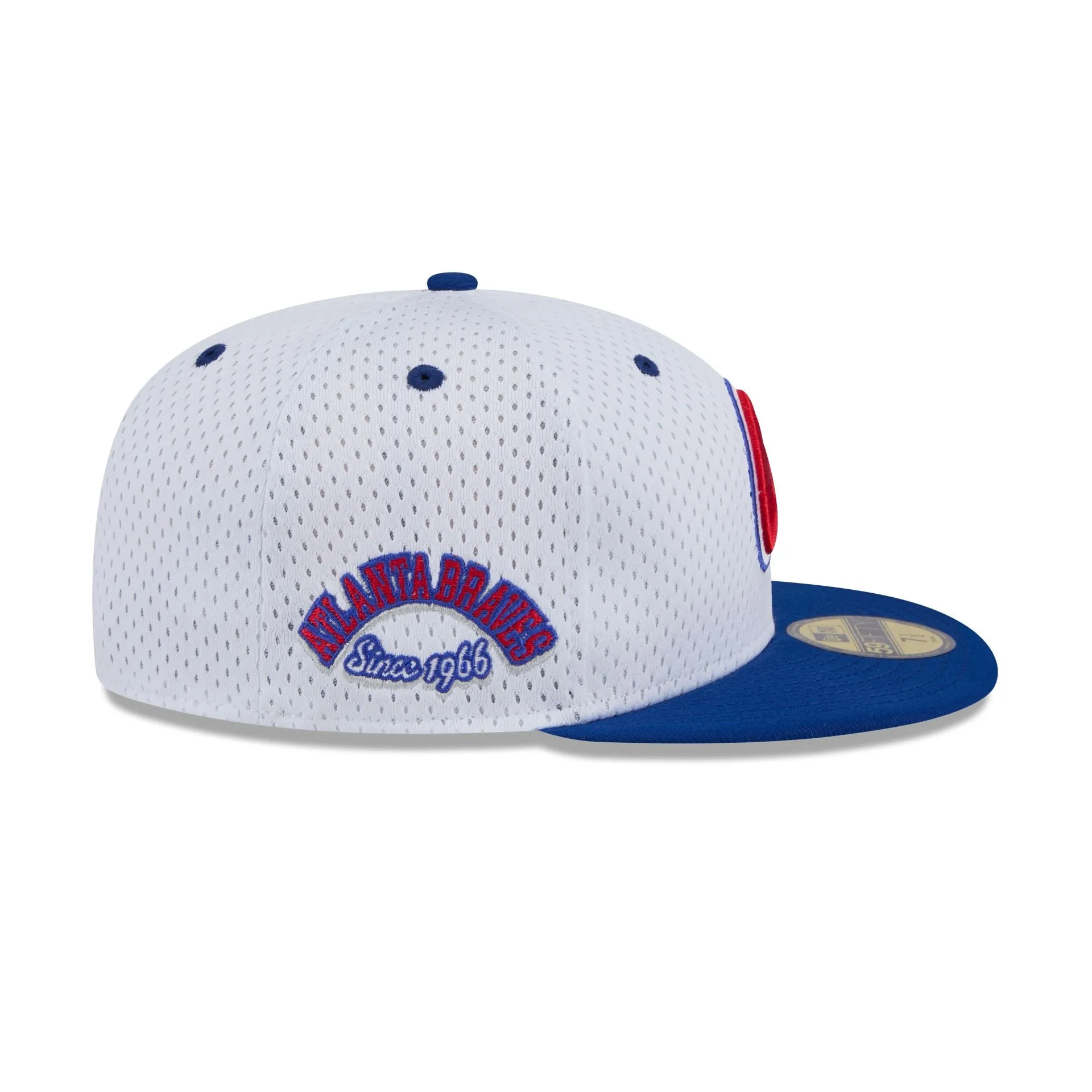 Atlanta Braves Throwback Mesh 59FIFTY Fitted Hat sold by New Era product image thumbnail 4