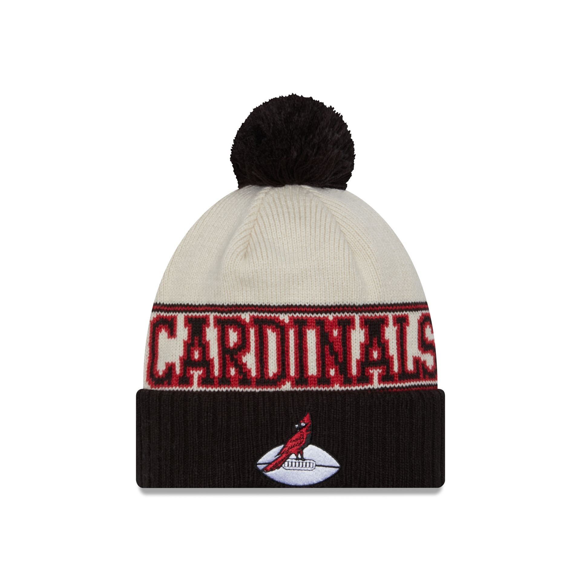 Arizona Cardinals 2023 Cold Weather Historic Pom Knit Hat sold by New Era