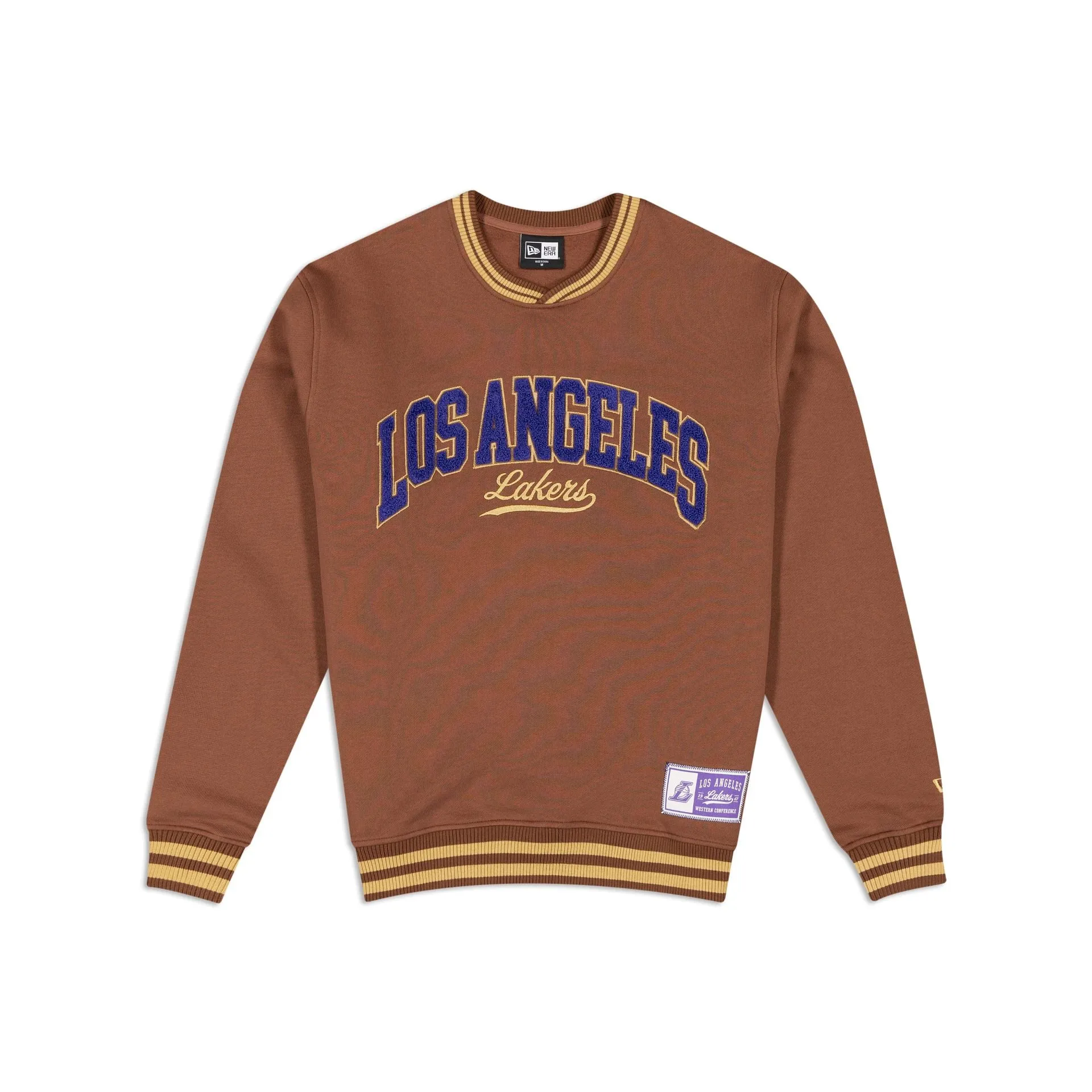 Los Angeles Lakers Letterman Classic Crewneck sold by New Era
