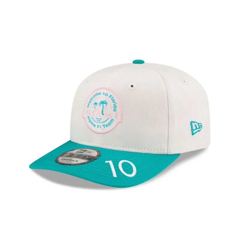 2024 Miami Race Special BWT Alpine F1 Team Pierre Gasly 9FIFTY Original Fit Snapback Hat sold by New Era