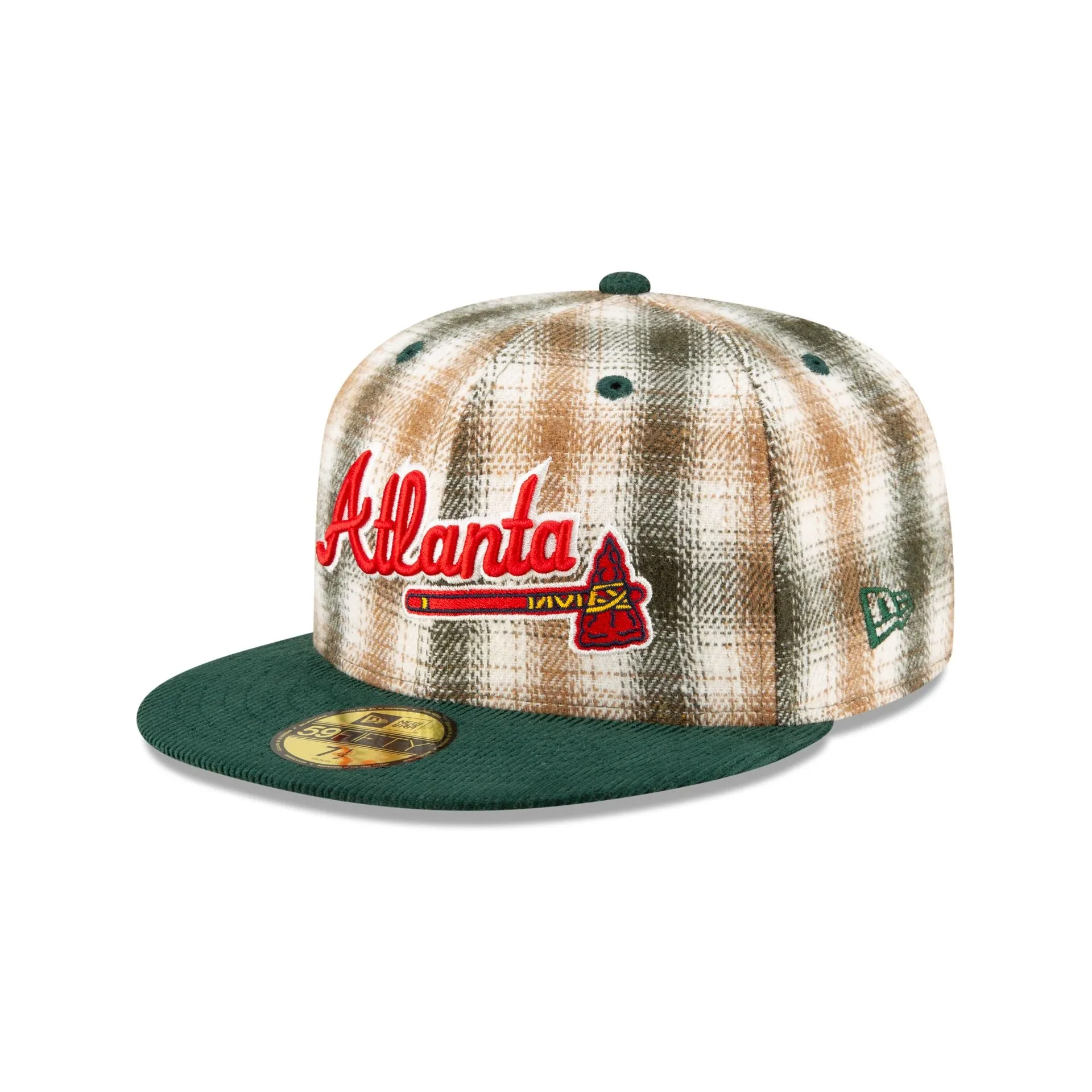 Just Caps Plaid Atlanta Braves 59FIFTY Fitted Hat sold by New Era product image thumbnail 3