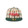 Just Caps Plaid Atlanta Braves 59FIFTY Fitted Hat sold by New Era