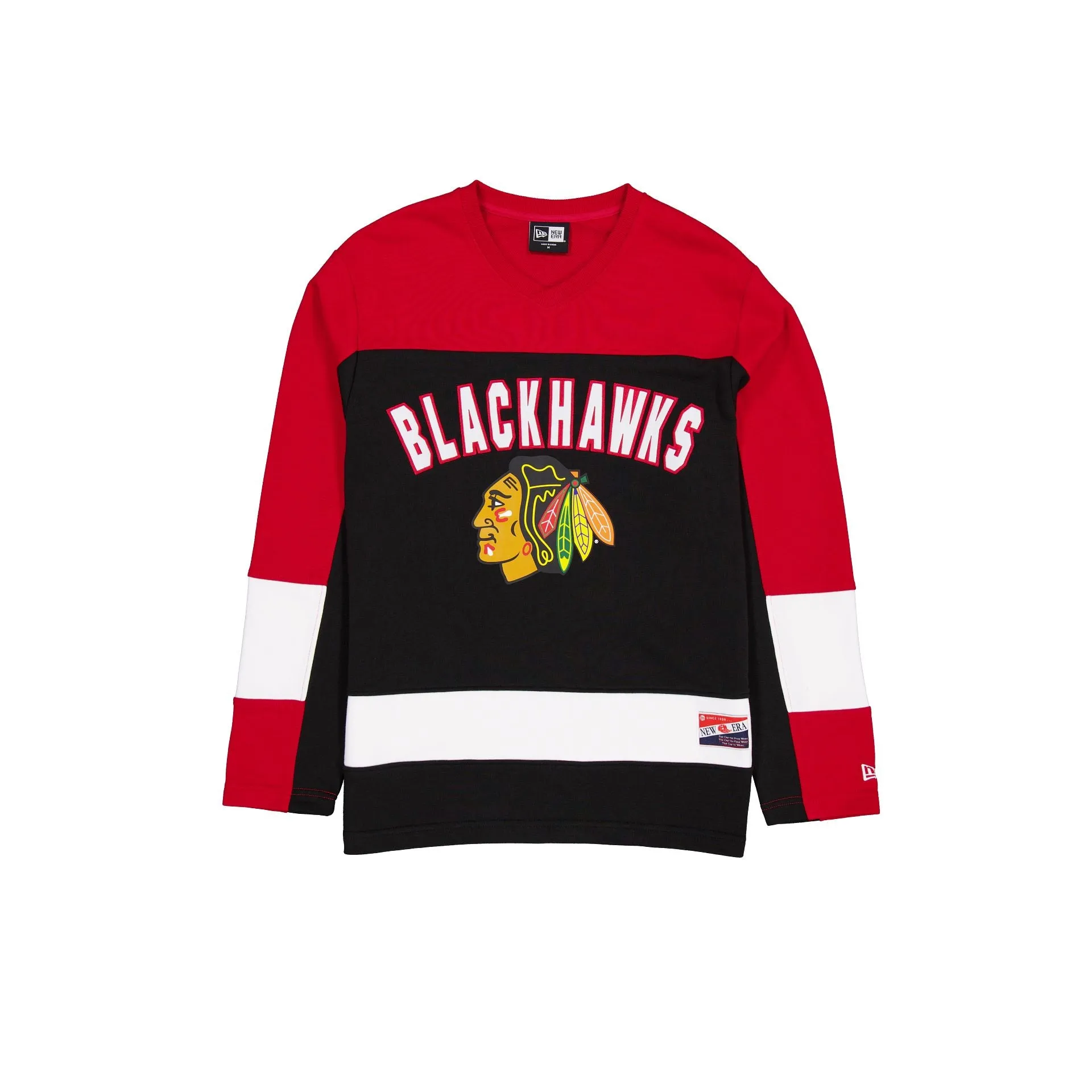 Chicago Blackhawks Throwback Long Sleeve T-Shirt sold by New Era
