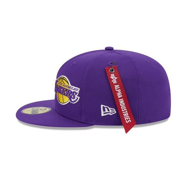 Alpha Industries X Los Angeles Lakers Dual Logo 59FIFTY Fitted Hat sold by New Era product image thumbnail 4