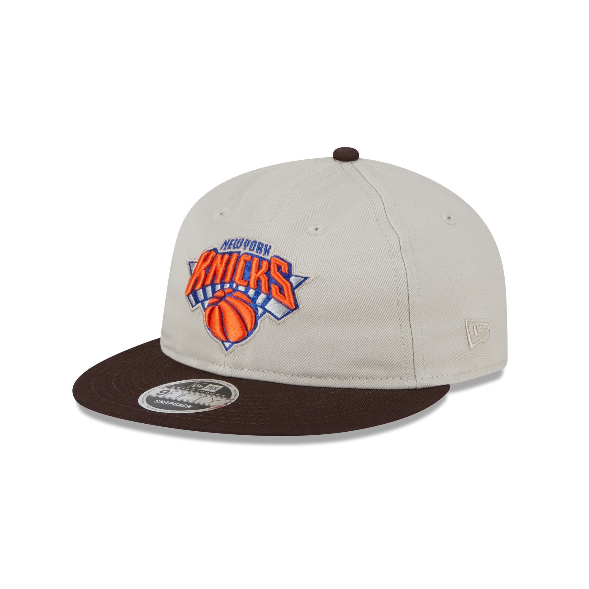 New York Knicks Two Tone Taupe Retro Crown 9FIFTY Snapback Hat