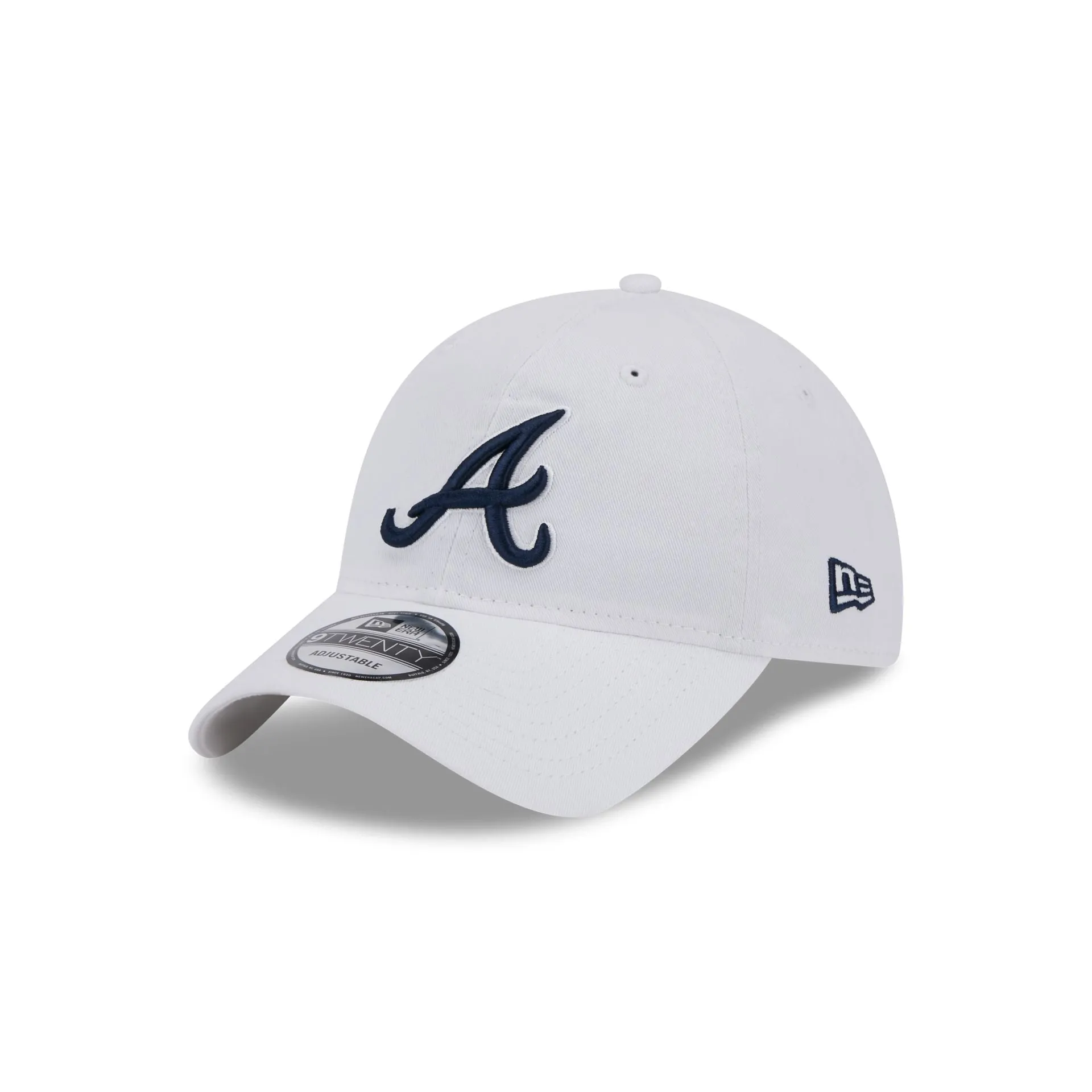 Atlanta Braves White 9TWENTY Adjustable Hat sold by New Era