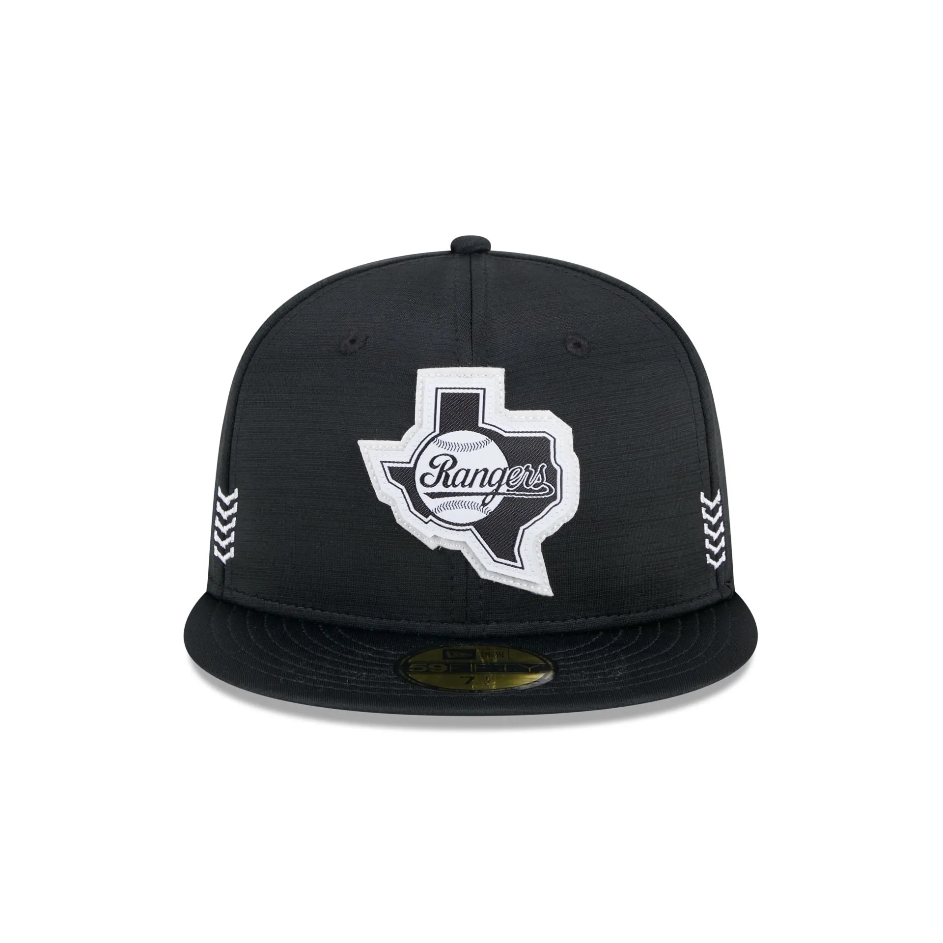Texas Rangers 2024 Clubhouse Black 59FIFTY Fitted Hat sold by New Era product image thumbnail 2