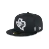 Texas Rangers 2024 Clubhouse Black 59FIFTY Fitted Hat sold by New Era