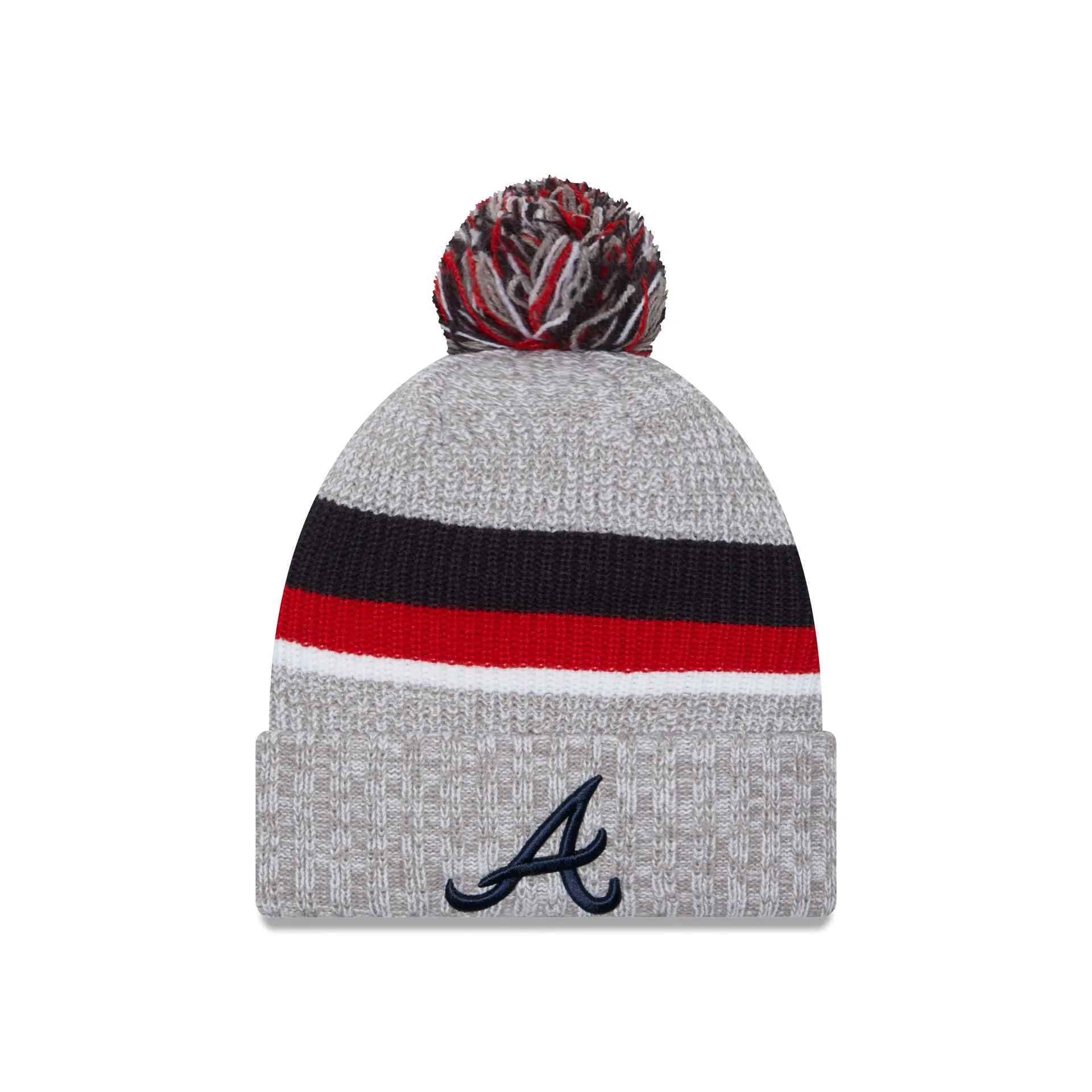 Atlanta Braves Lift Pass Pom Knit Hat sold by New Era