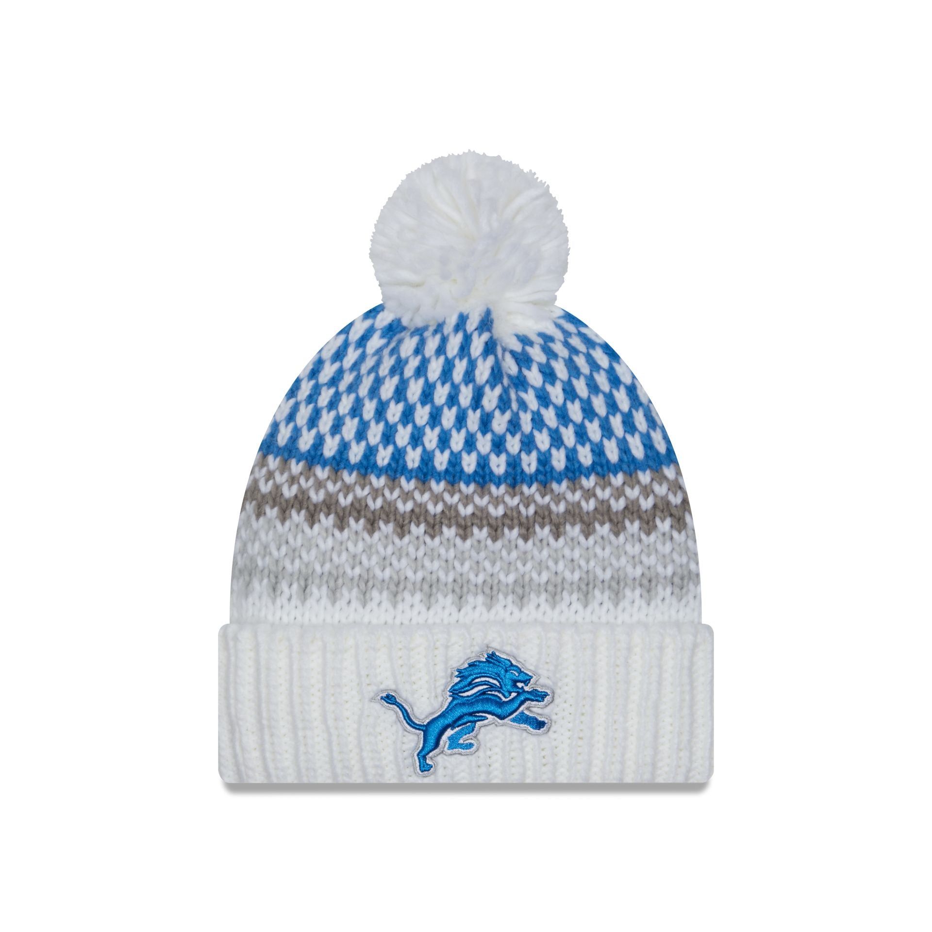 Detroit Lions 2023 Cold Weather Women's Pom Knit sold by New Era