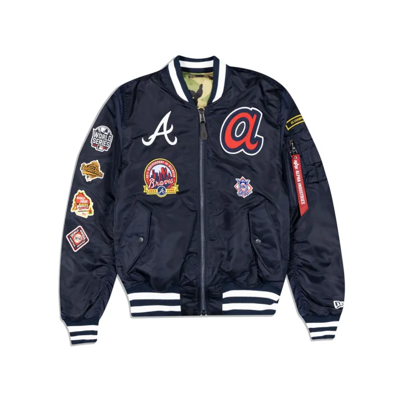 Alpha Industries X Atlanta Braves MA-1 Bomber Jacket sold by New Era