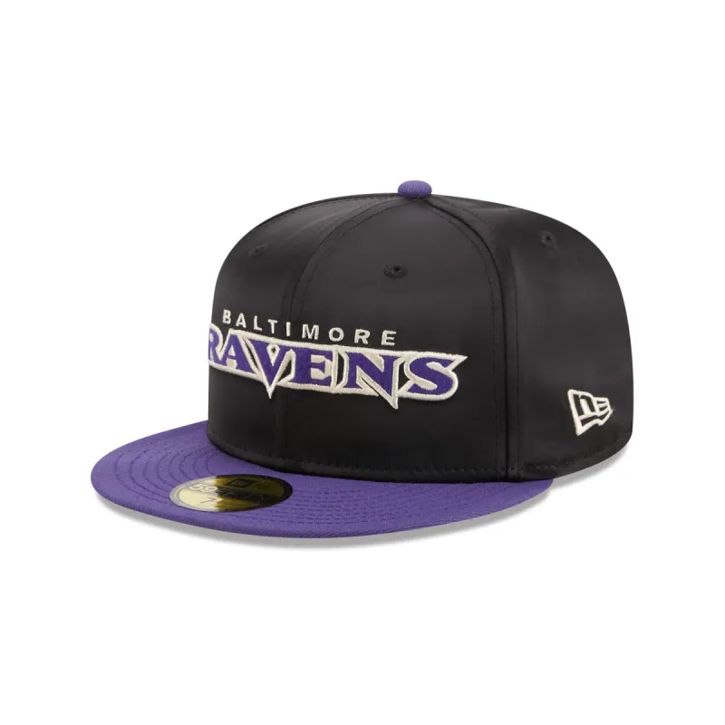 Baltimore Ravens Satin 59FIFTY Fitted Hat sold by New Era