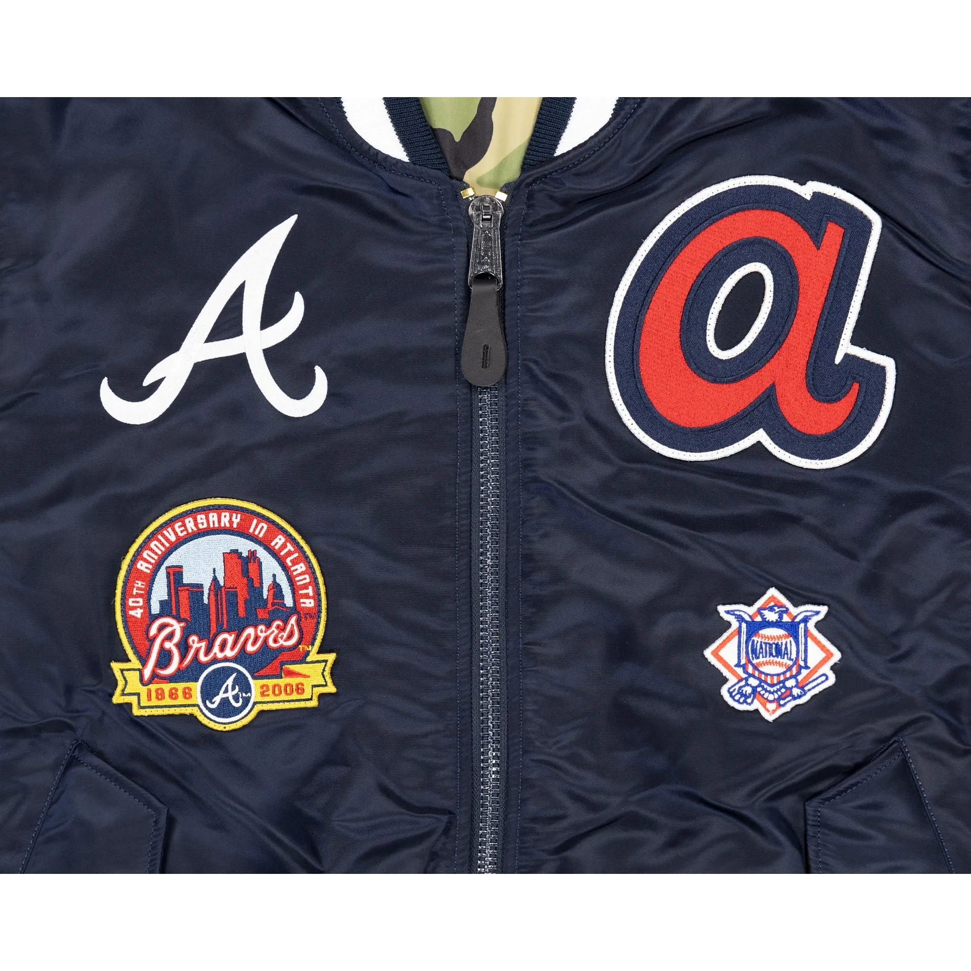Alpha Industries X Atlanta Braves MA-1 Bomber Jacket sold by New Era product image thumbnail 4