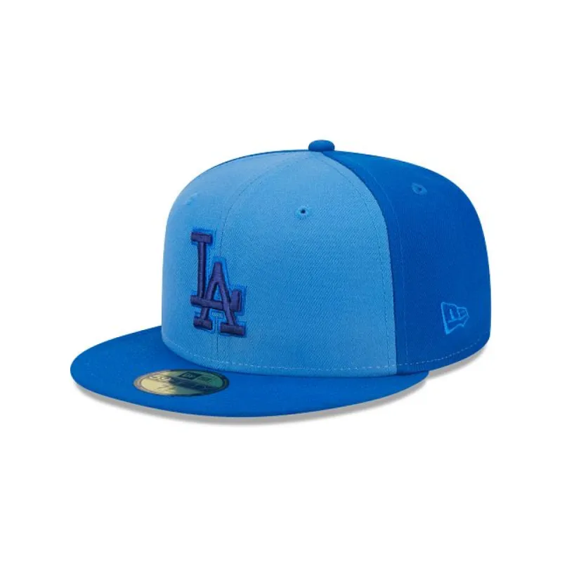 Los Angeles Dodgers Tri-Tone Team 59FIFTY Fitted Hat sold by New Era
