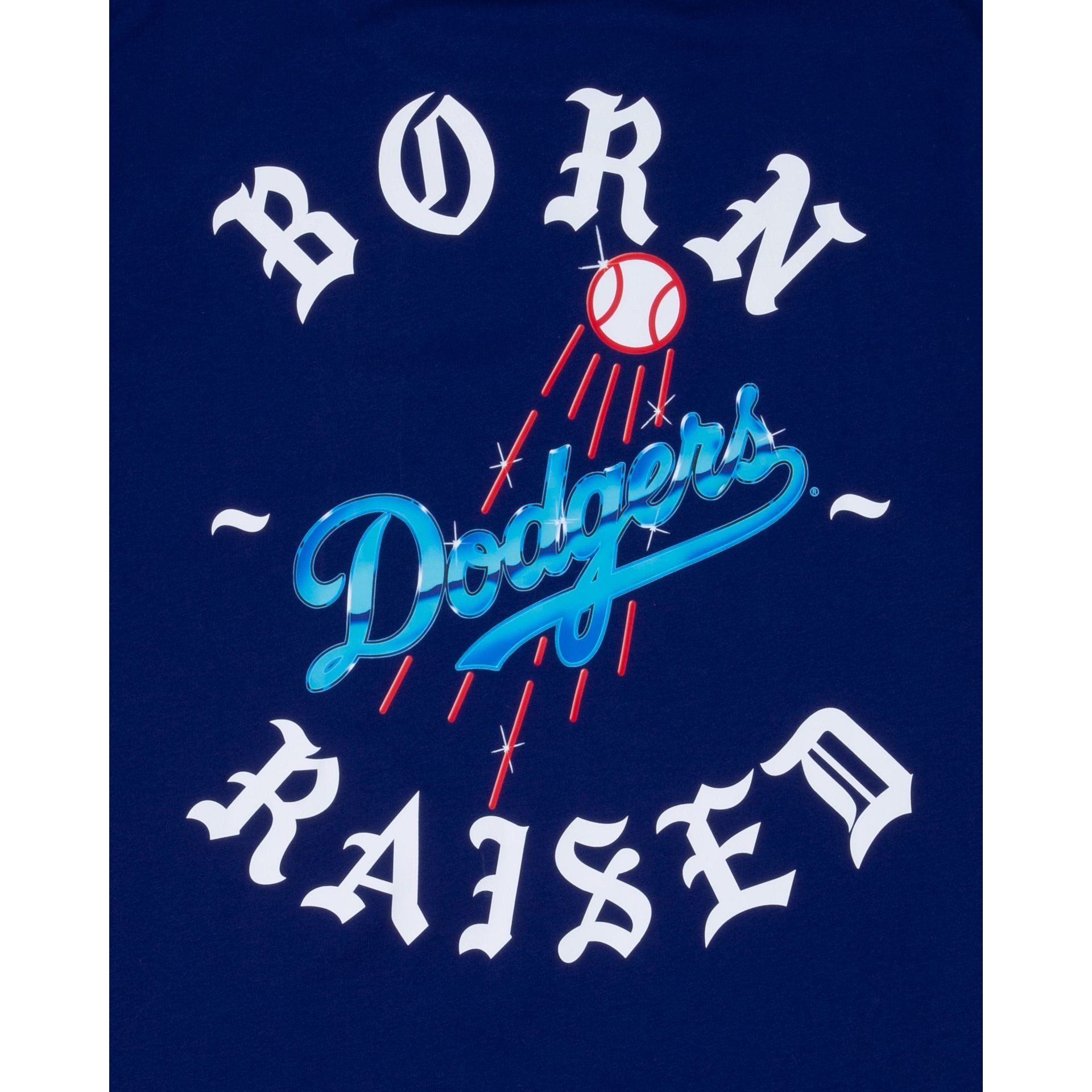 Born X Raised Los Angeles Dodgers Logo Blue T-Shirt sold by New Era product image thumbnail 4