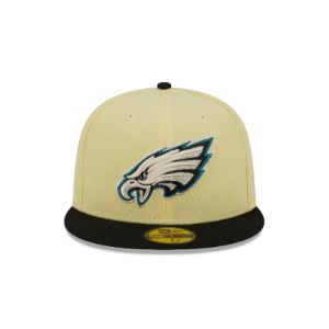 Philadelphia Eagles Soft Yellow 59FIFTY Fitted Hat sold by New Era