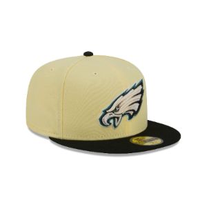 Philadelphia Eagles Soft Yellow 59FIFTY Fitted Hat sold by New Era