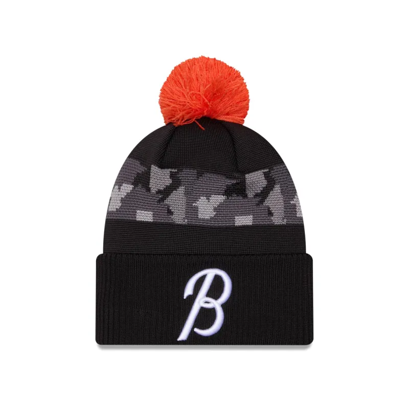 Baltimore Orioles City Connect Pom Knit Hat sold by New Era