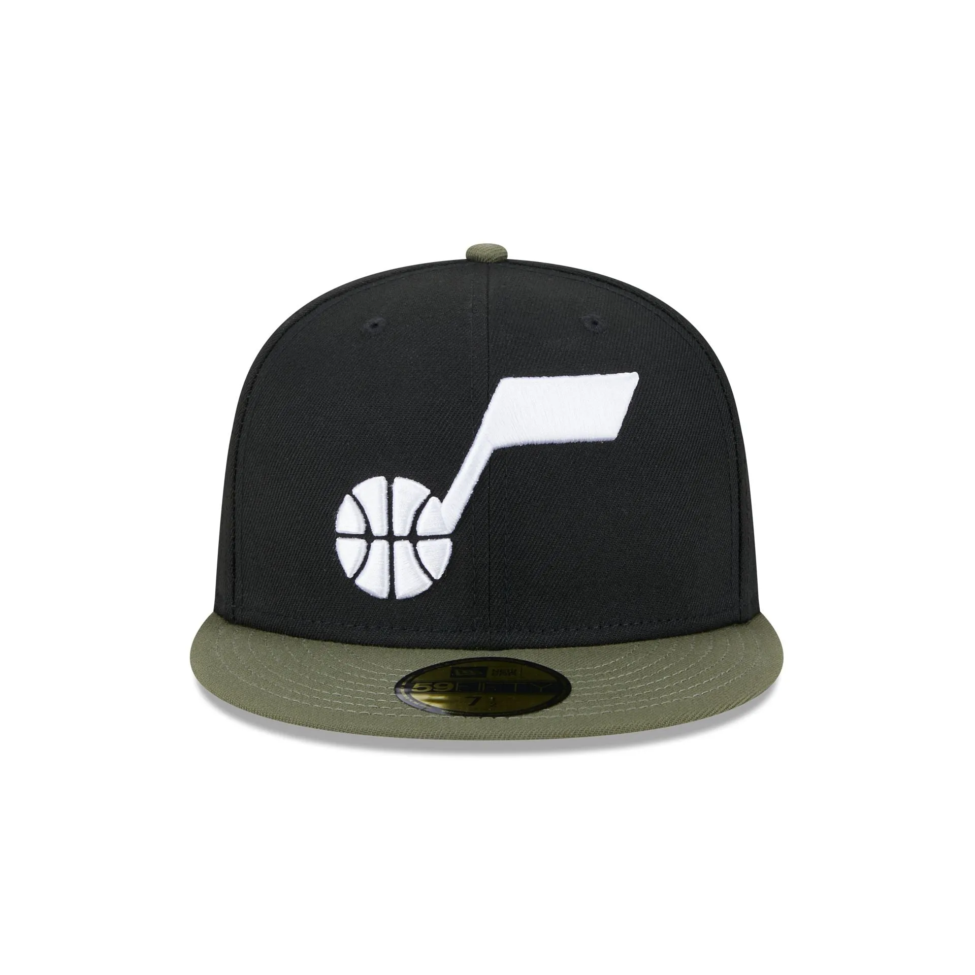 Utah Jazz Olive Visor 59FIFTY Fitted Hat sold by New Era product image thumbnail 2