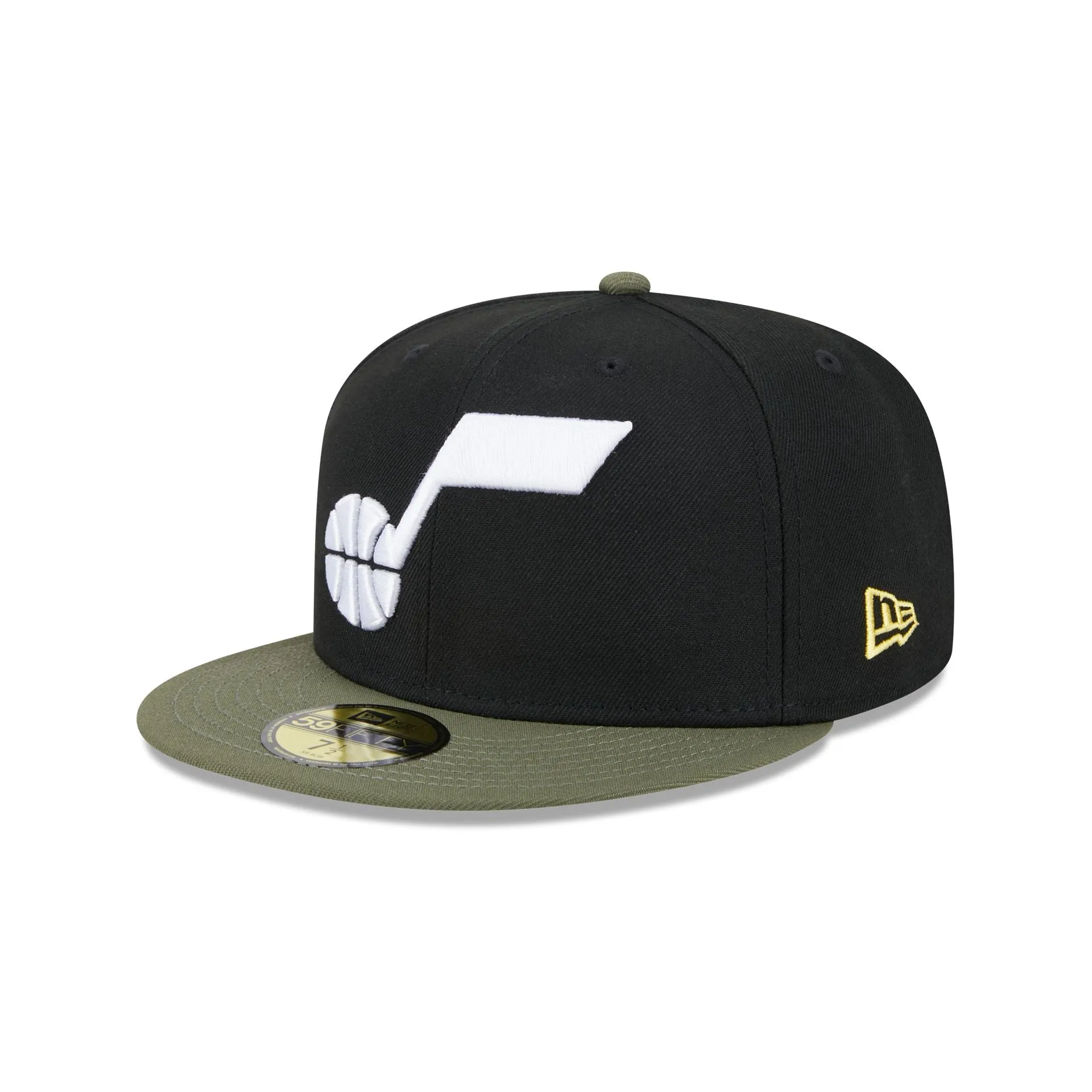 Utah Jazz Olive Visor 59FIFTY Fitted Hat sold by New Era product image thumbnail 3