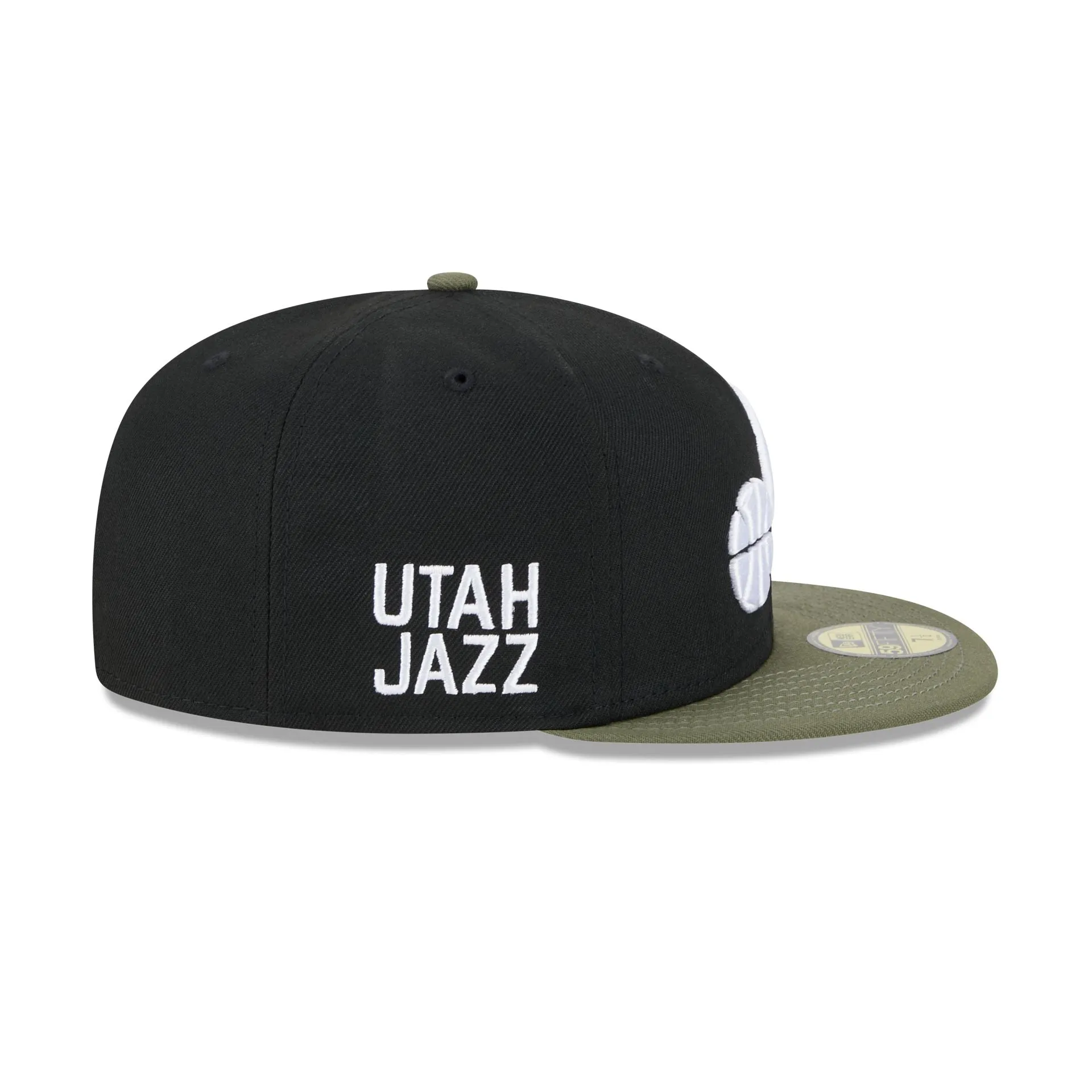 Utah Jazz Olive Visor 59FIFTY Fitted Hat sold by New Era product image thumbnail 4