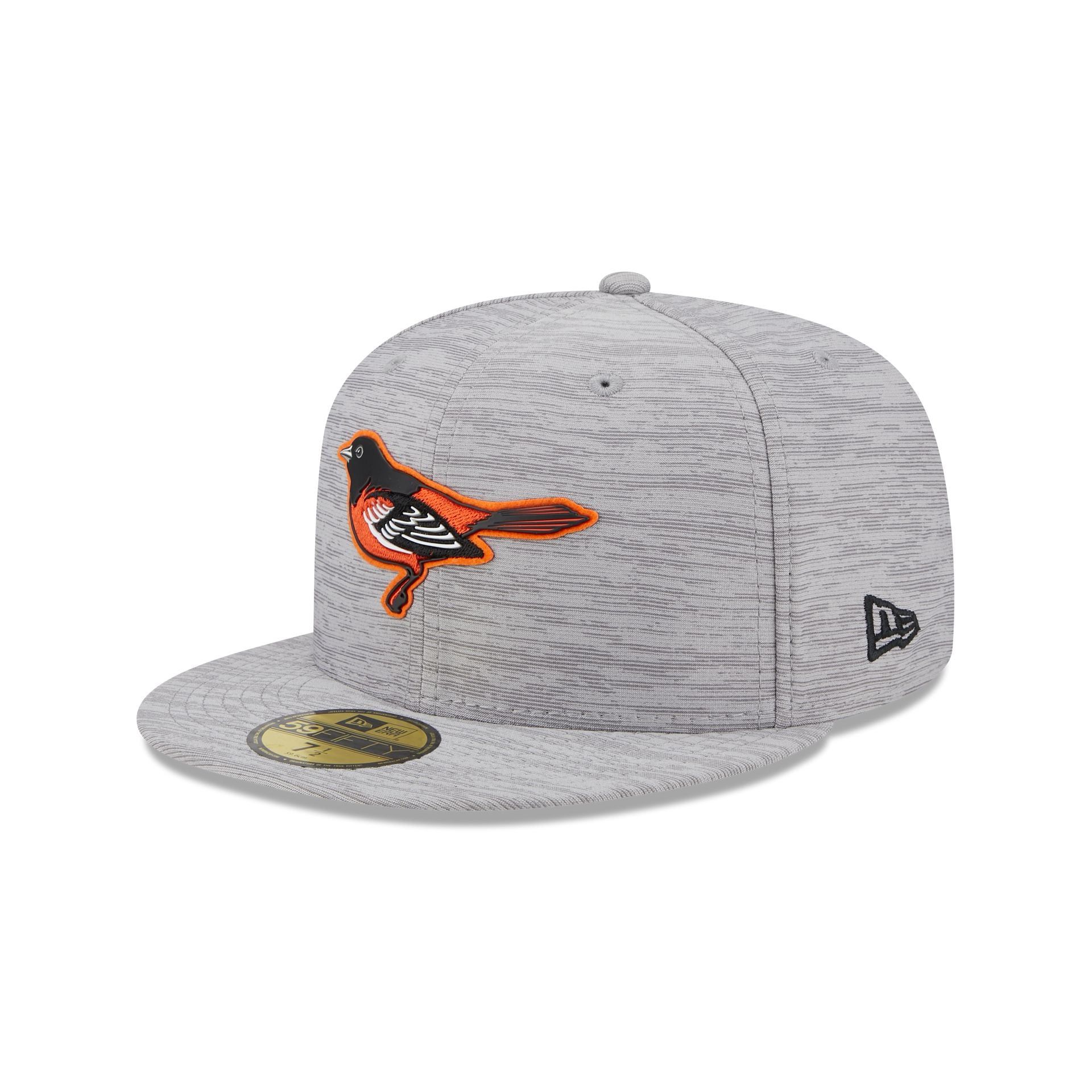 Baltimore Orioles 2023 Clubhouse Gray 59FIFTY Fitted Hat sold by New Era
