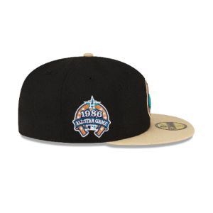 Just Caps Black Crown Houston Astros 59FIFTY Fitted Hat sold by New Era