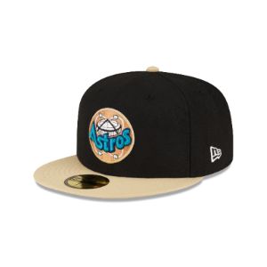Just Caps Black Crown Houston Astros 59FIFTY Fitted Hat sold by New Era